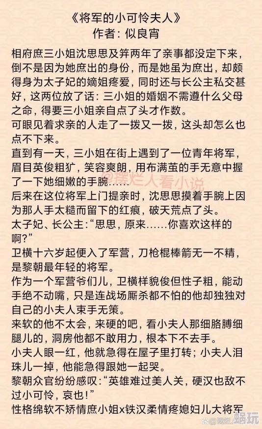 将军的小娇妻婚后生活甜蜜蜜将军喜得贵子