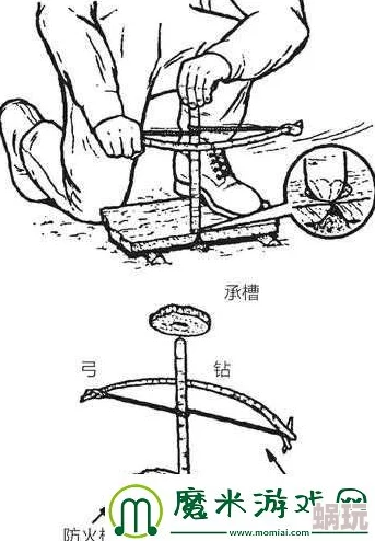 一小时人生：创新火弓钻制作教程，短袖搭配弓箭的野外生存新尝试